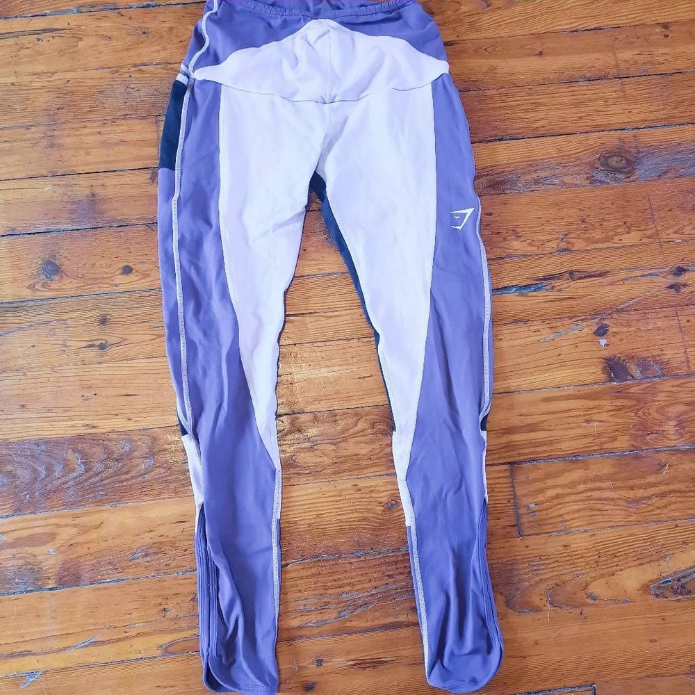 Gymshark Purple Prism High Waisted With Pockets Workout Pants - Picture 2 of 6